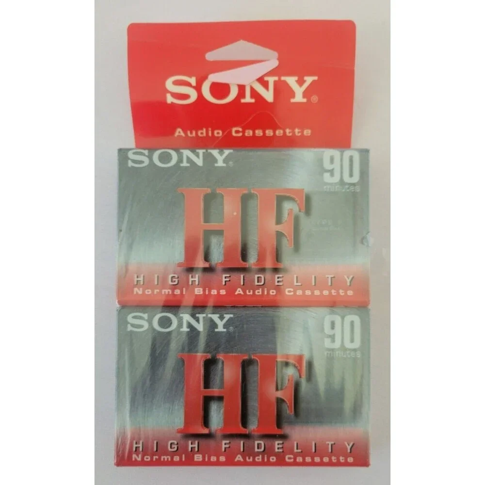 Sony HF 90 Normal Bias Blank Cassette - 90min - 2 Pack Brand New Sealed